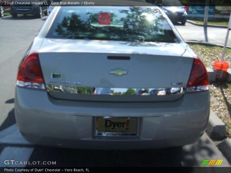 Gold Mist Metallic / Ebony 2009 Chevrolet Impala LS