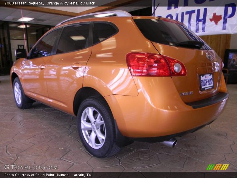 Orange Alloy Metallic / Black 2008 Nissan Rogue SL