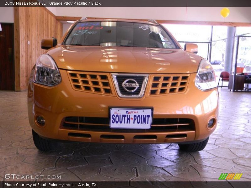 Orange Alloy Metallic / Black 2008 Nissan Rogue SL