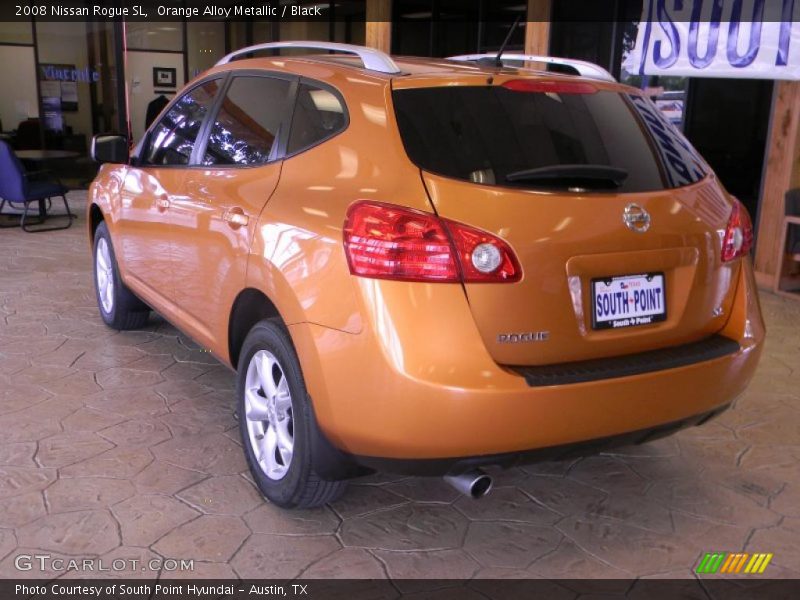 Orange Alloy Metallic / Black 2008 Nissan Rogue SL
