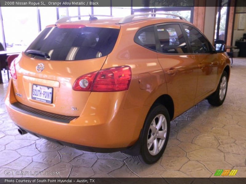 Orange Alloy Metallic / Black 2008 Nissan Rogue SL