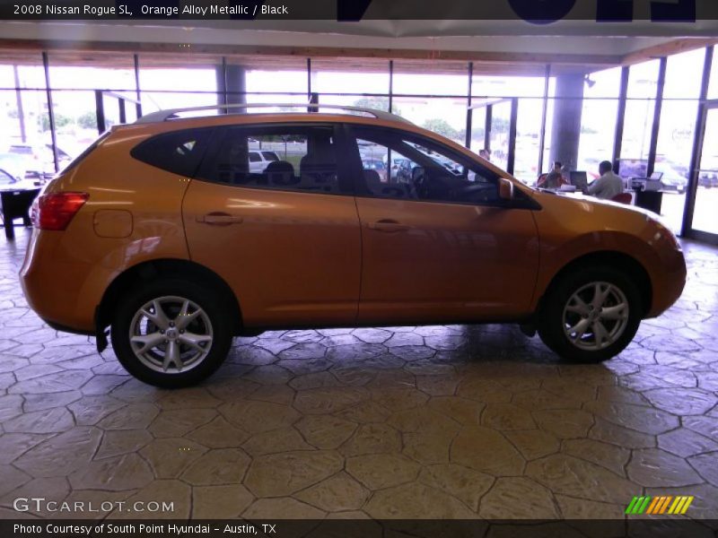 Orange Alloy Metallic / Black 2008 Nissan Rogue SL