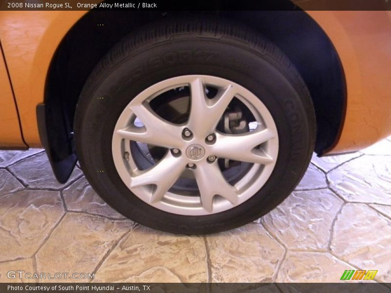 Orange Alloy Metallic / Black 2008 Nissan Rogue SL