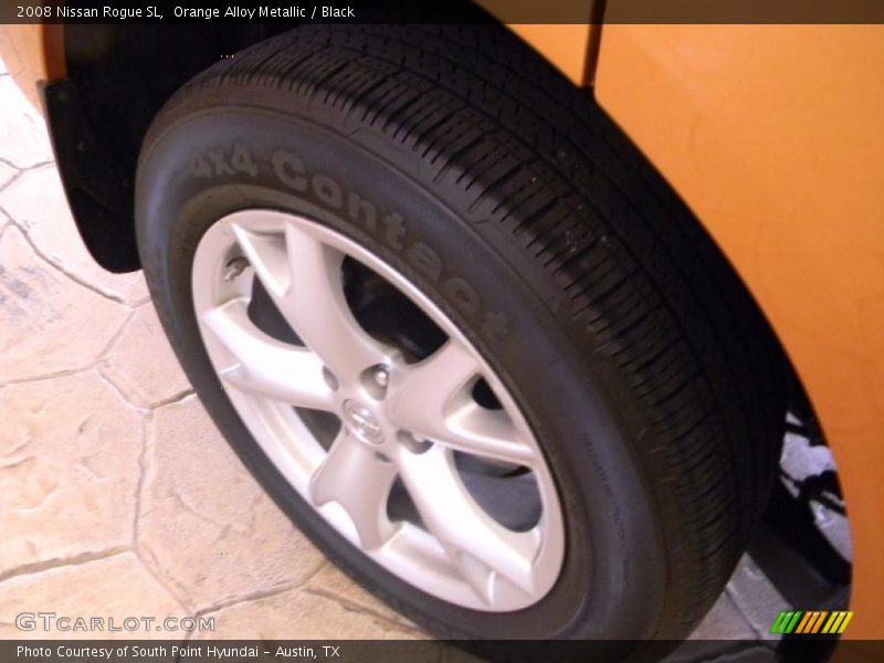 Orange Alloy Metallic / Black 2008 Nissan Rogue SL