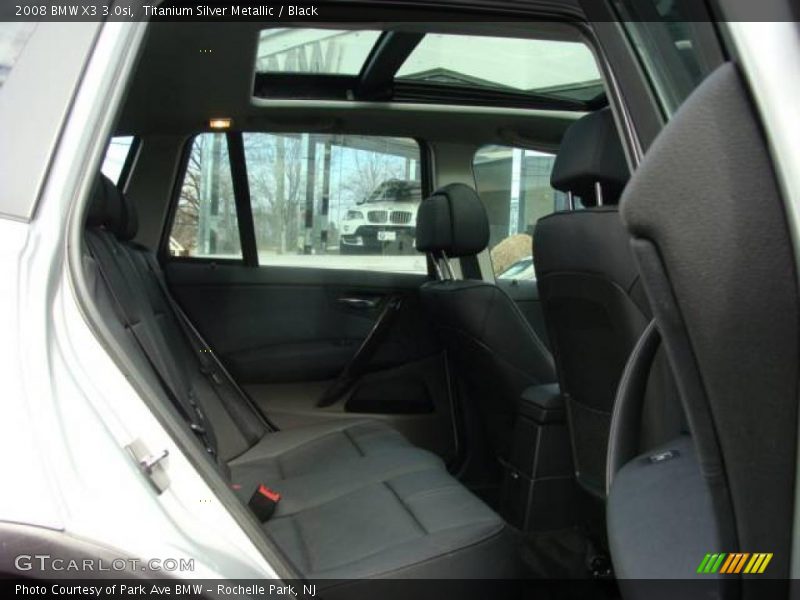 Titanium Silver Metallic / Black 2008 BMW X3 3.0si