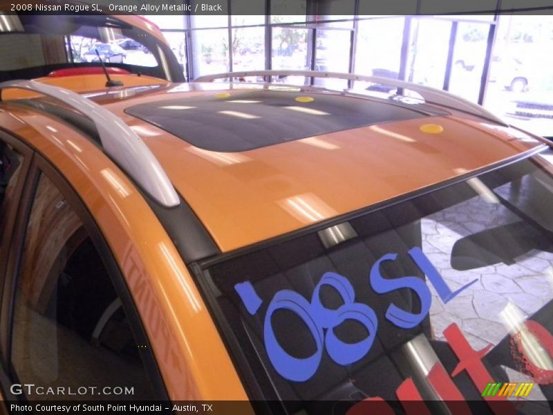 Orange Alloy Metallic / Black 2008 Nissan Rogue SL