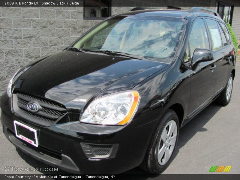 Shadow Black / Beige 2009 Kia Rondo LX