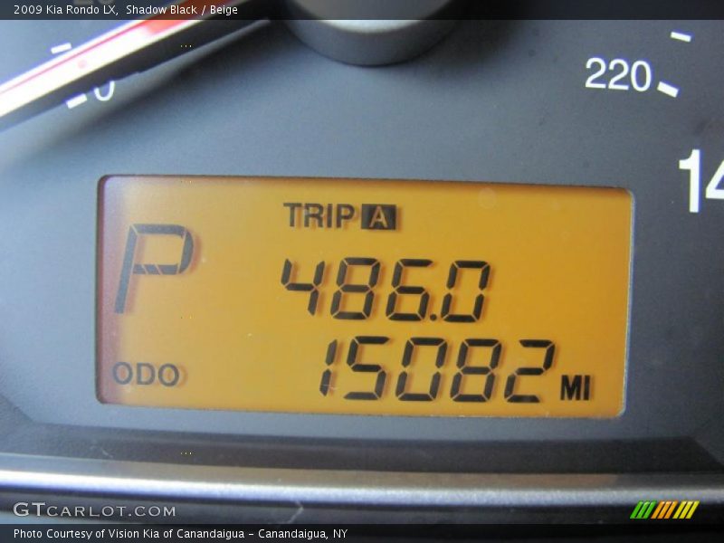 Shadow Black / Beige 2009 Kia Rondo LX