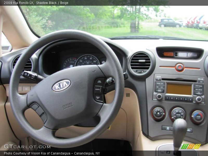 Shadow Black / Beige 2009 Kia Rondo LX
