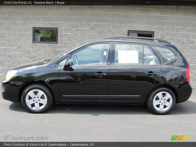 Shadow Black / Beige 2009 Kia Rondo LX