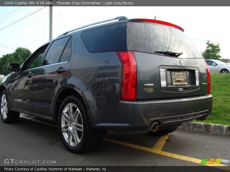 Thunder Gray ChromaFlair / Light Gray/Ebony 2008 Cadillac SRX 4 V8 AWD