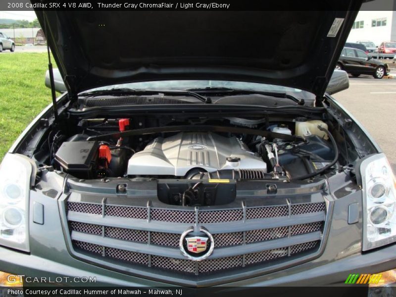 Thunder Gray ChromaFlair / Light Gray/Ebony 2008 Cadillac SRX 4 V8 AWD