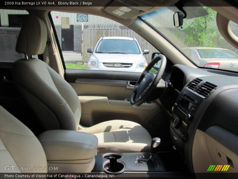Ebony Black / Beige 2009 Kia Borrego LX V6 4x4