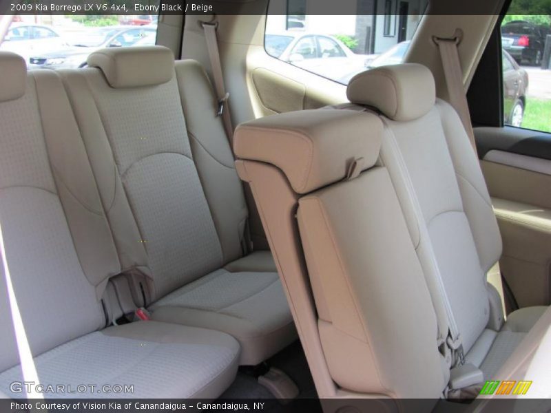 Ebony Black / Beige 2009 Kia Borrego LX V6 4x4