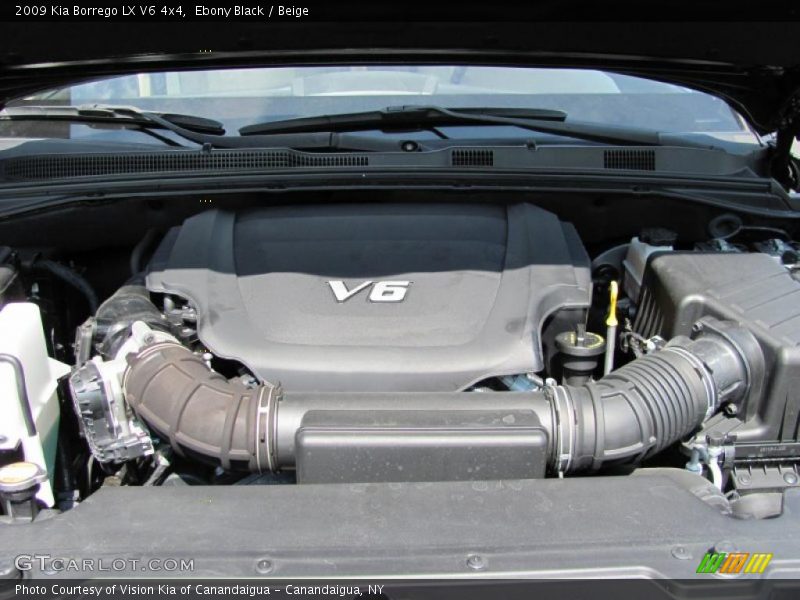 Ebony Black / Beige 2009 Kia Borrego LX V6 4x4