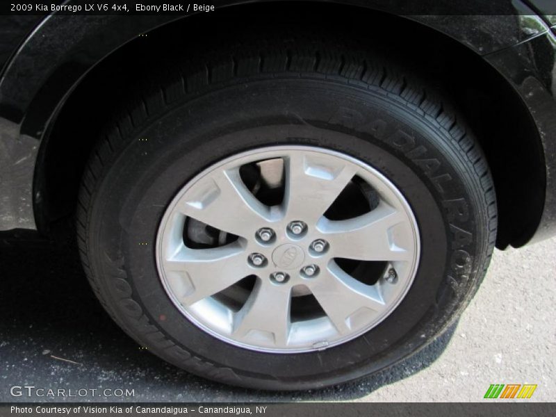 Ebony Black / Beige 2009 Kia Borrego LX V6 4x4