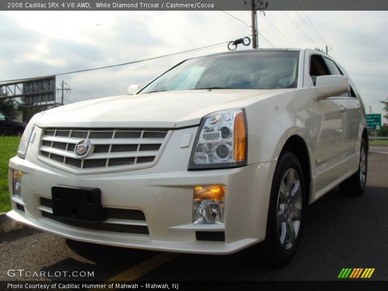 White Diamond Tricoat / Cashmere/Cocoa 2008 Cadillac SRX 4 V8 AWD