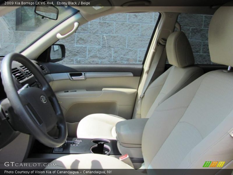 Ebony Black / Beige 2009 Kia Borrego LX V6 4x4