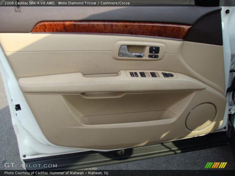 White Diamond Tricoat / Cashmere/Cocoa 2008 Cadillac SRX 4 V8 AWD