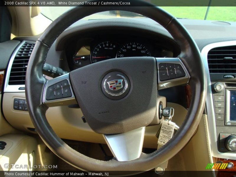 White Diamond Tricoat / Cashmere/Cocoa 2008 Cadillac SRX 4 V8 AWD