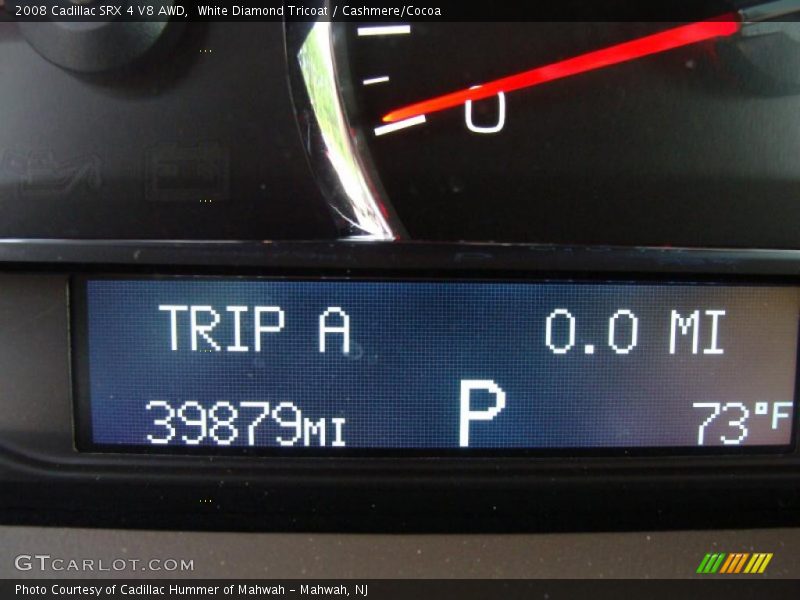 White Diamond Tricoat / Cashmere/Cocoa 2008 Cadillac SRX 4 V8 AWD