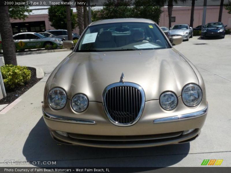 Topaz Metallic / Ivory 2000 Jaguar S-Type 3.0
