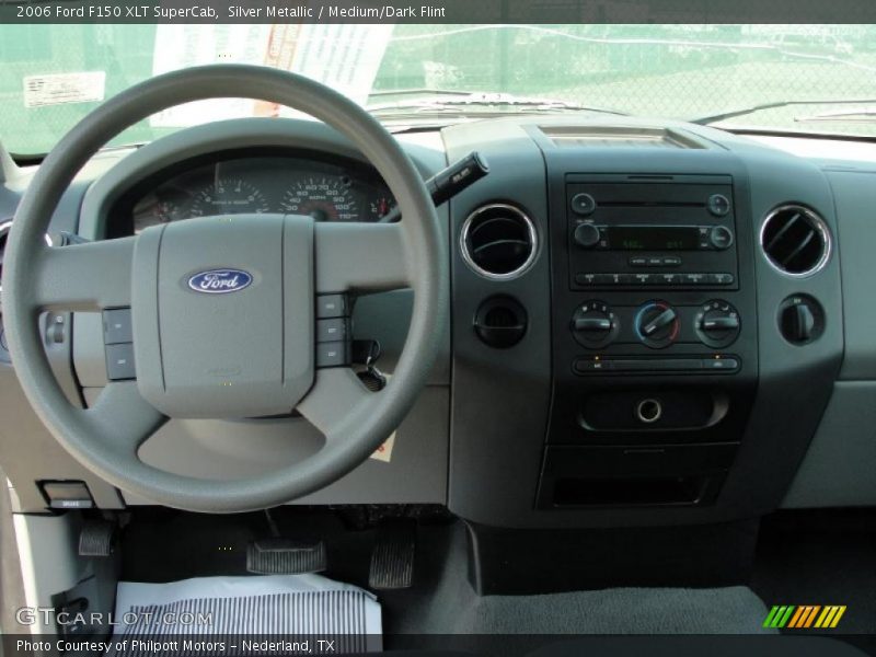 Silver Metallic / Medium/Dark Flint 2006 Ford F150 XLT SuperCab