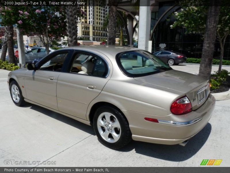 Topaz Metallic / Ivory 2000 Jaguar S-Type 3.0