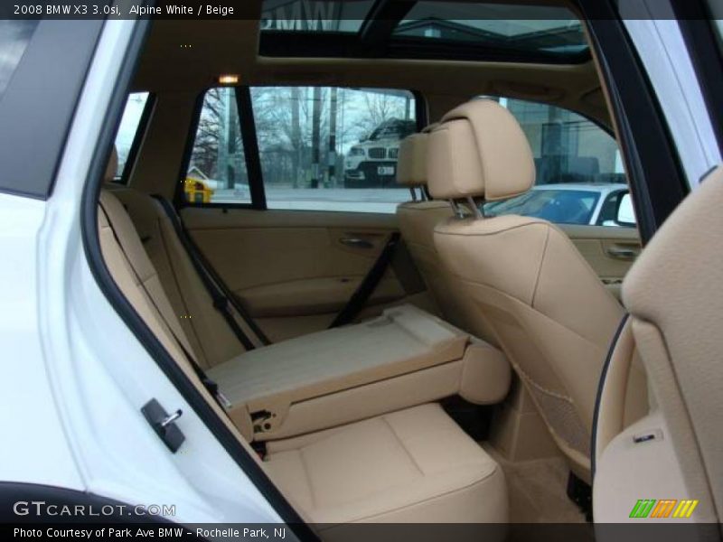 Alpine White / Beige 2008 BMW X3 3.0si