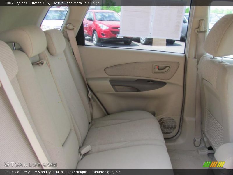 Desert Sage Metallic / Beige 2007 Hyundai Tucson GLS