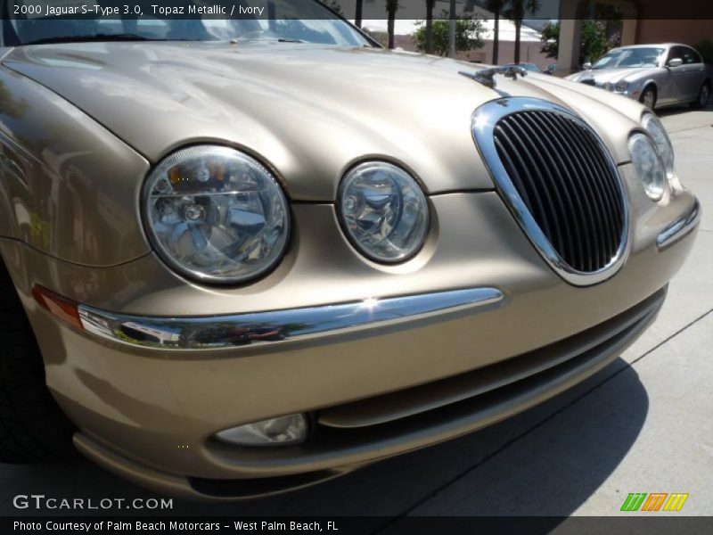 Topaz Metallic / Ivory 2000 Jaguar S-Type 3.0