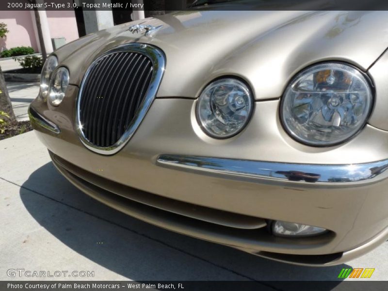 Topaz Metallic / Ivory 2000 Jaguar S-Type 3.0