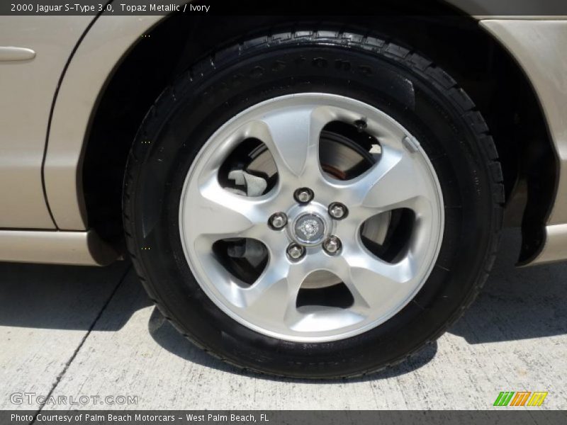 Topaz Metallic / Ivory 2000 Jaguar S-Type 3.0