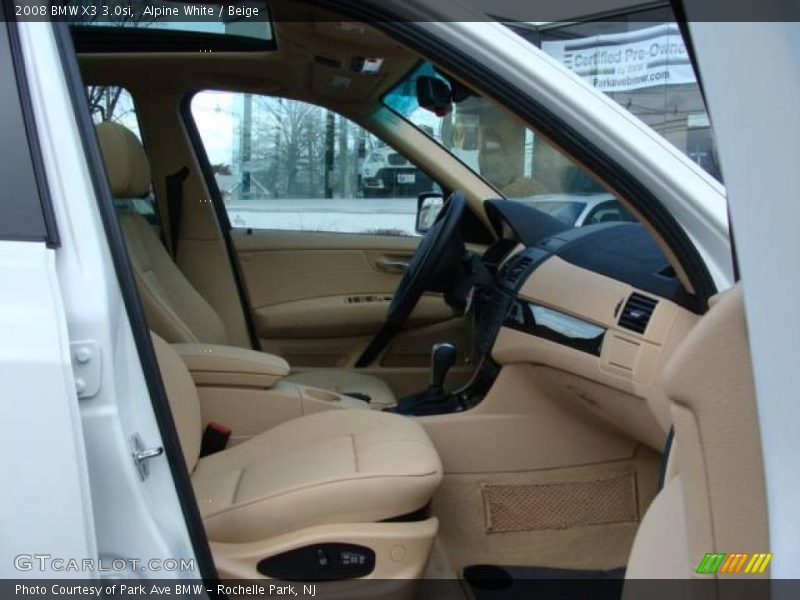 Alpine White / Beige 2008 BMW X3 3.0si