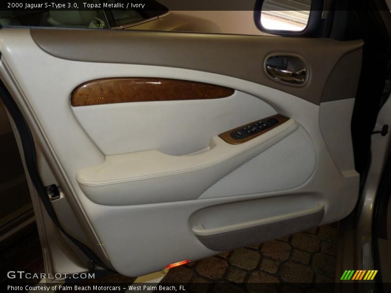 Topaz Metallic / Ivory 2000 Jaguar S-Type 3.0