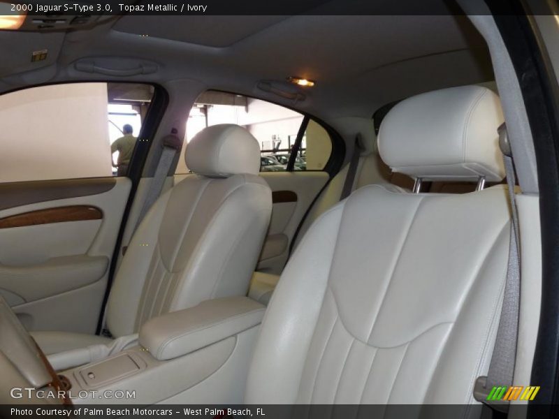 Topaz Metallic / Ivory 2000 Jaguar S-Type 3.0