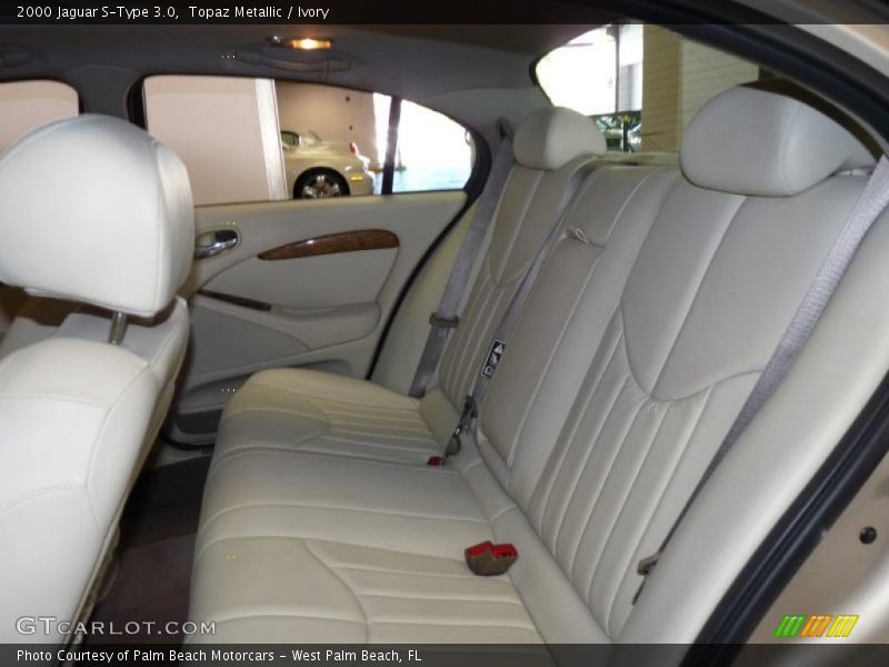 Topaz Metallic / Ivory 2000 Jaguar S-Type 3.0