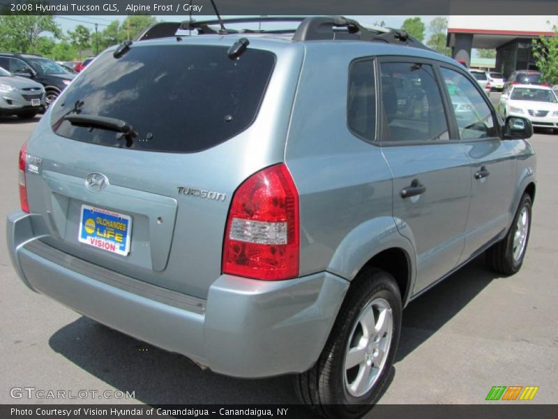 Alpine Frost / Gray 2008 Hyundai Tucson GLS