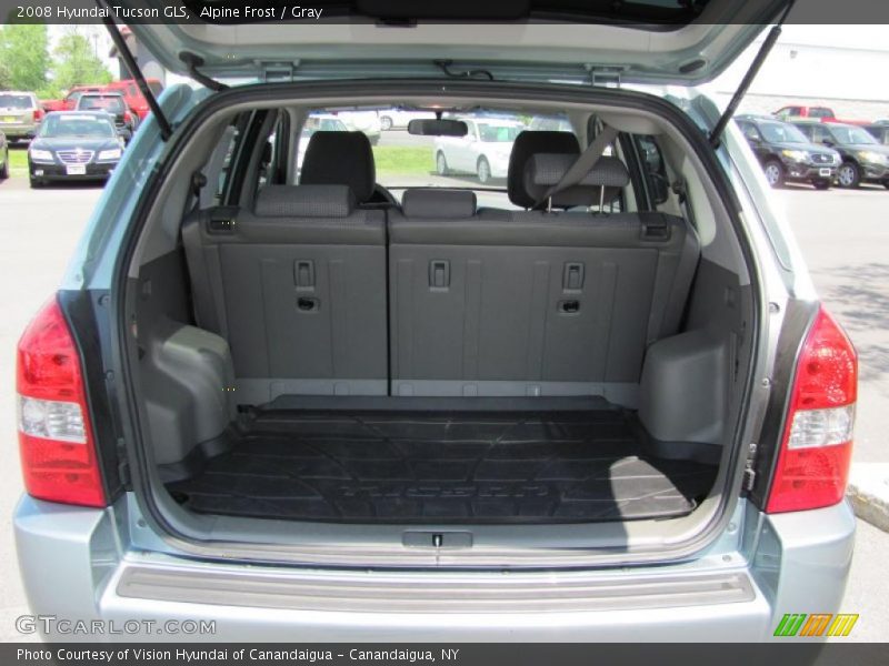 Alpine Frost / Gray 2008 Hyundai Tucson GLS