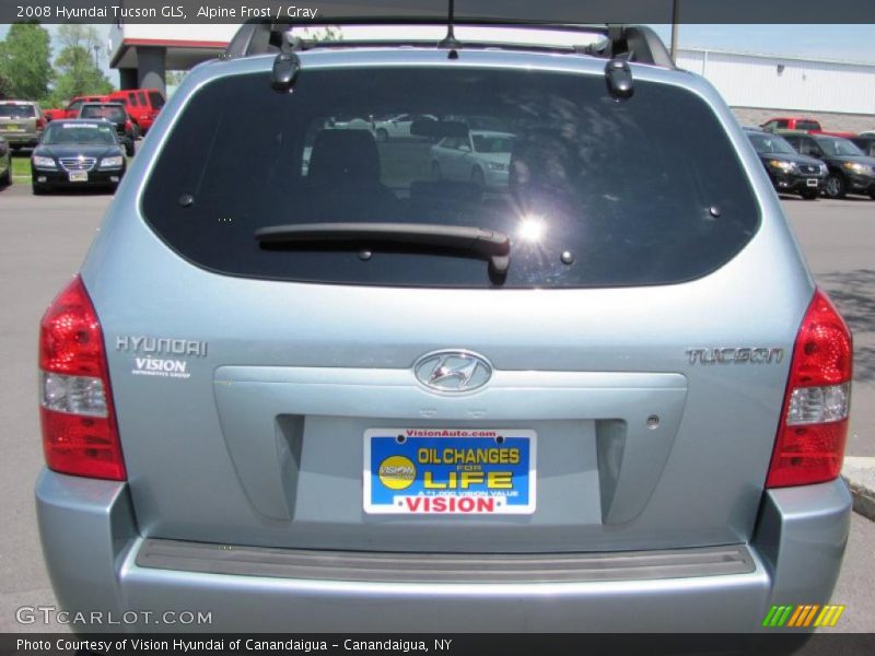 Alpine Frost / Gray 2008 Hyundai Tucson GLS