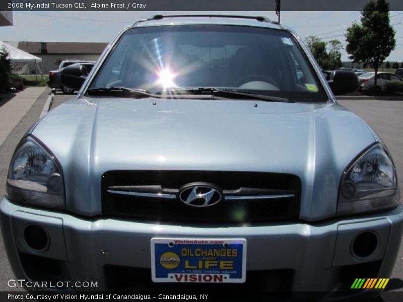 Alpine Frost / Gray 2008 Hyundai Tucson GLS