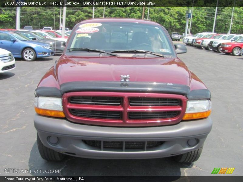 Dark Garnet Red Pearl / Dark Slate Gray 2003 Dodge Dakota SXT Regular Cab 4x4