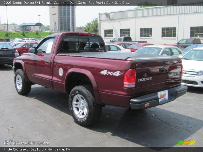 Dark Garnet Red Pearl / Dark Slate Gray 2003 Dodge Dakota SXT Regular Cab 4x4