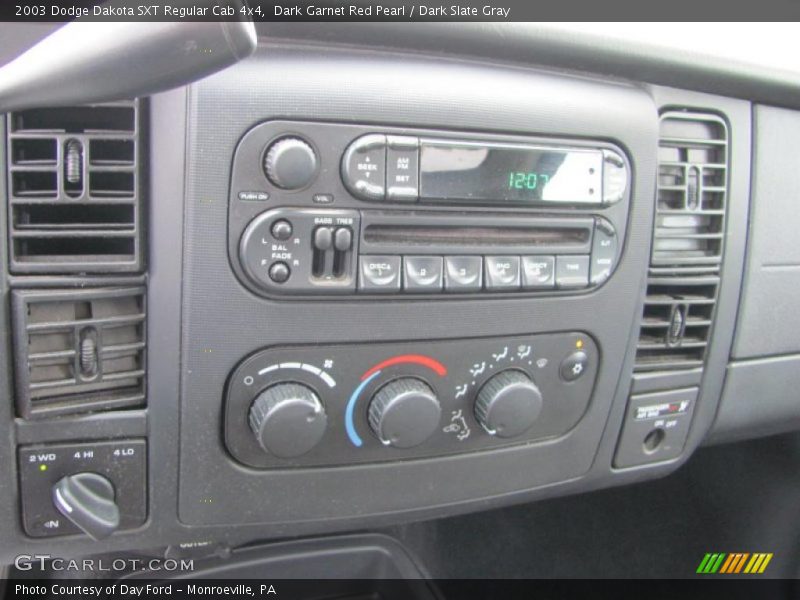 Dark Garnet Red Pearl / Dark Slate Gray 2003 Dodge Dakota SXT Regular Cab 4x4