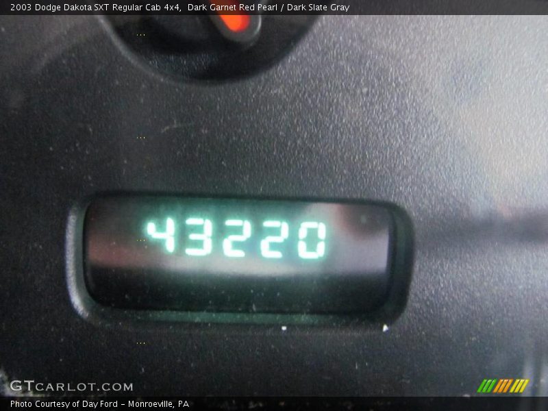 Dark Garnet Red Pearl / Dark Slate Gray 2003 Dodge Dakota SXT Regular Cab 4x4