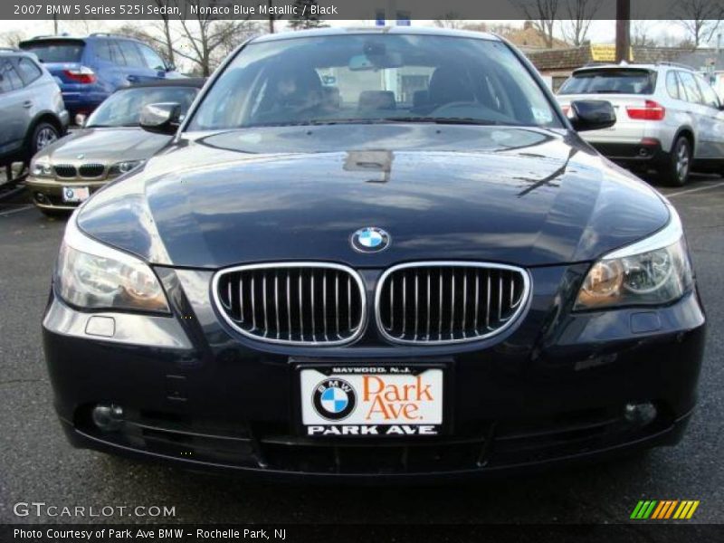 Monaco Blue Metallic / Black 2007 BMW 5 Series 525i Sedan