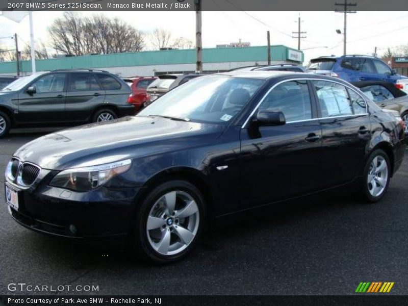 Monaco Blue Metallic / Black 2007 BMW 5 Series 525i Sedan