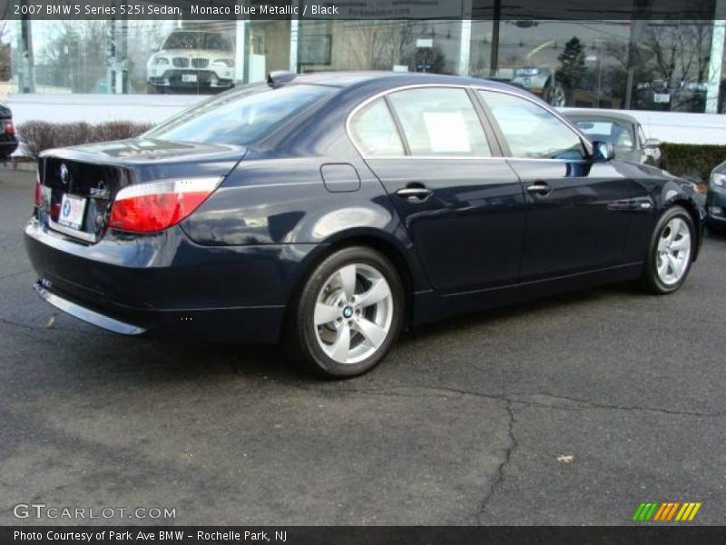 Monaco Blue Metallic / Black 2007 BMW 5 Series 525i Sedan