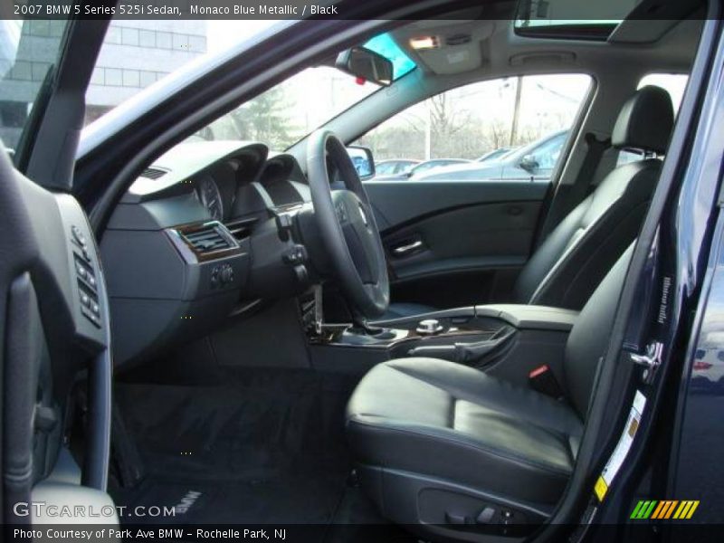 Monaco Blue Metallic / Black 2007 BMW 5 Series 525i Sedan