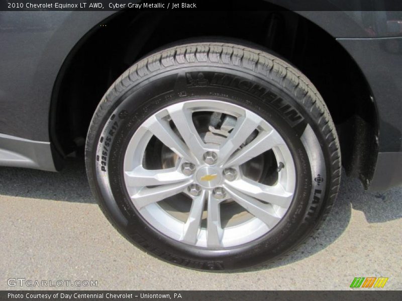 Cyber Gray Metallic / Jet Black 2010 Chevrolet Equinox LT AWD